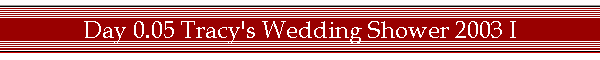 Day 0.05 Tracy's Wedding Shower 2003 I