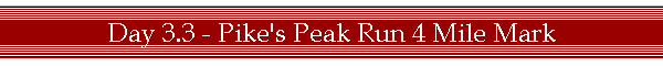 Day 3.3 - Pike's Peak Run 4 Mile Mark