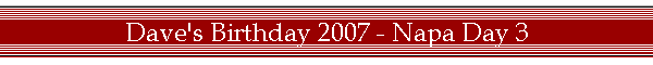 Dave's Birthday 2007 - Napa Day 3